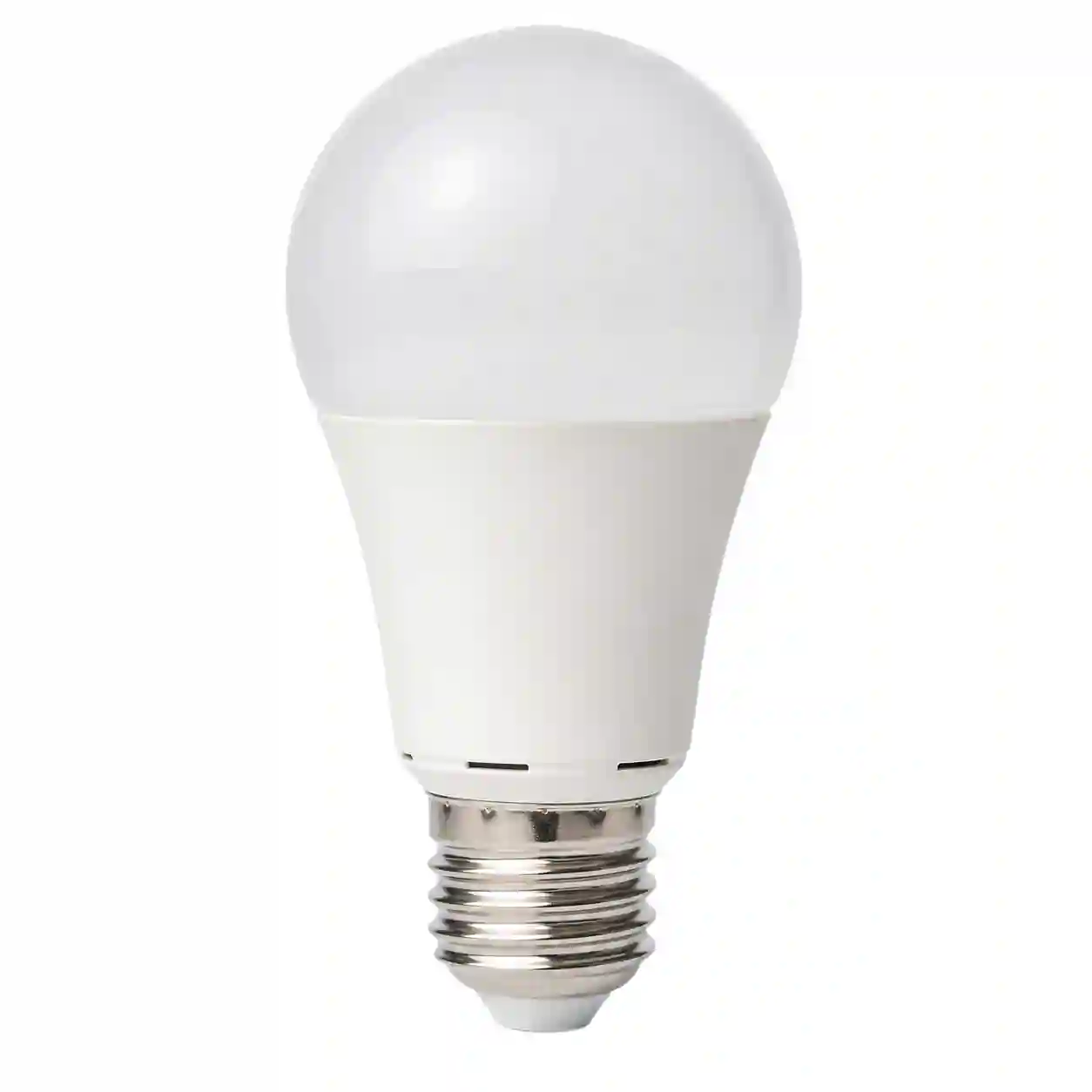 Bílá LED žárovka E27 s matnou baňkou a závitovou paticí